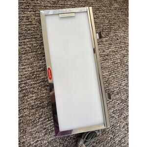 STAR & RUGBY XRAY VIEWER 15.5 x 6.5 x 2.5 CHROME FRAME PLEXI DCREEN- USED